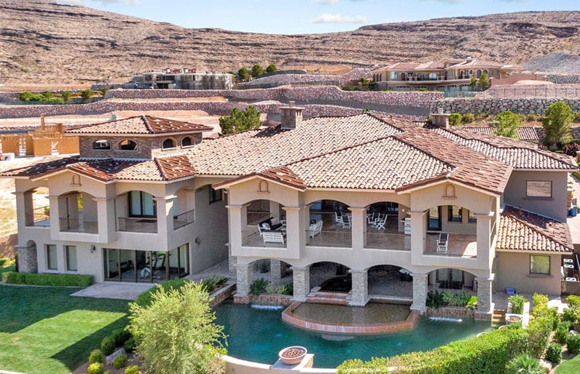 High-end-home-Las-Vegas-16 Large Las Vegas home for sale captured by a Flying High drone