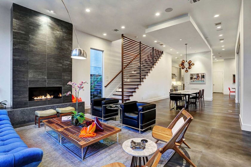 Modern-Living-Room-Las-Vegas-40 Clean modern living room of a home for sale in Las Vegas